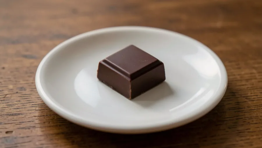 Enjoying One Square of Dark Chocolate