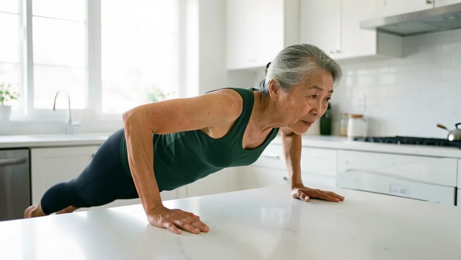 Move 3: The Incline Push-Up (Upper Body Push and Core Integration)
