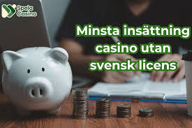 Minsta insättning casino utan svensk licens - Bästa alternativen för spelare