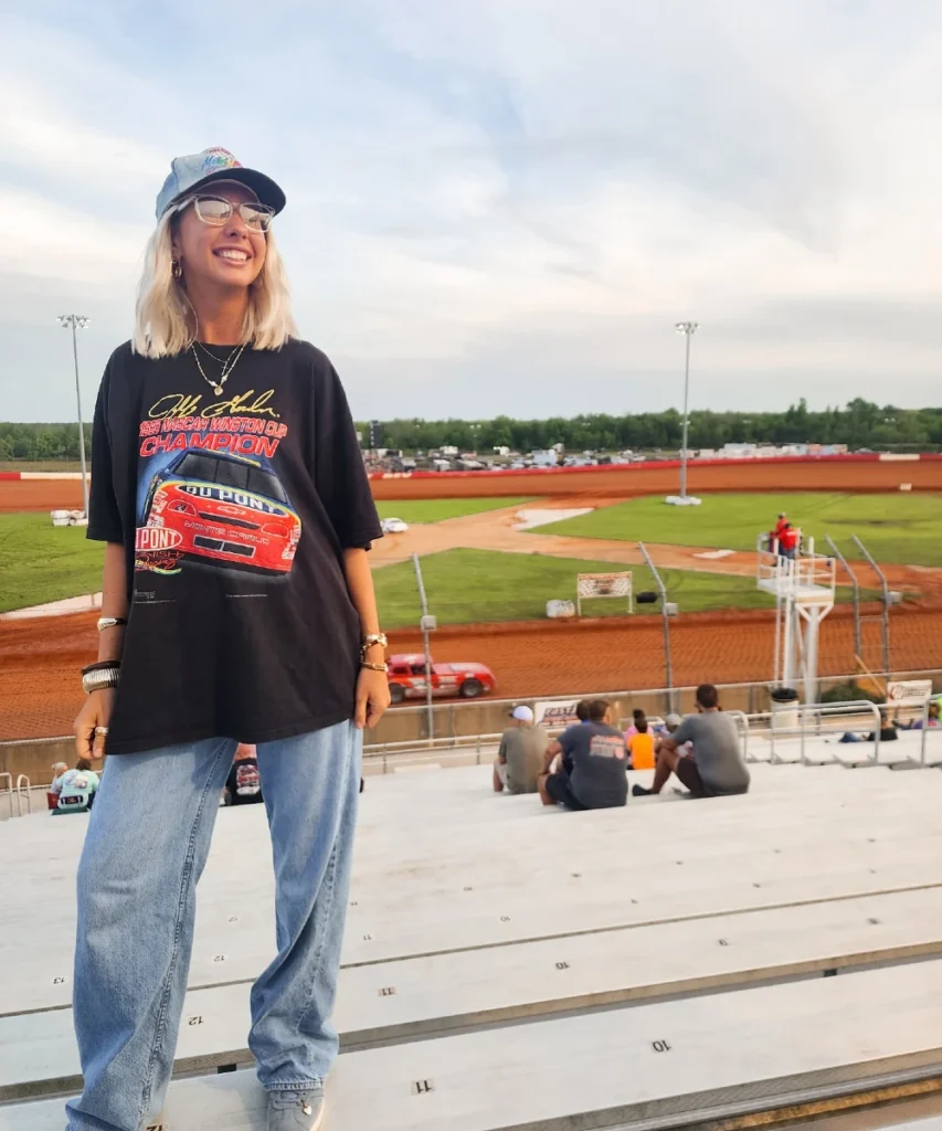 Vintage Racing Tee and Loose Jeans