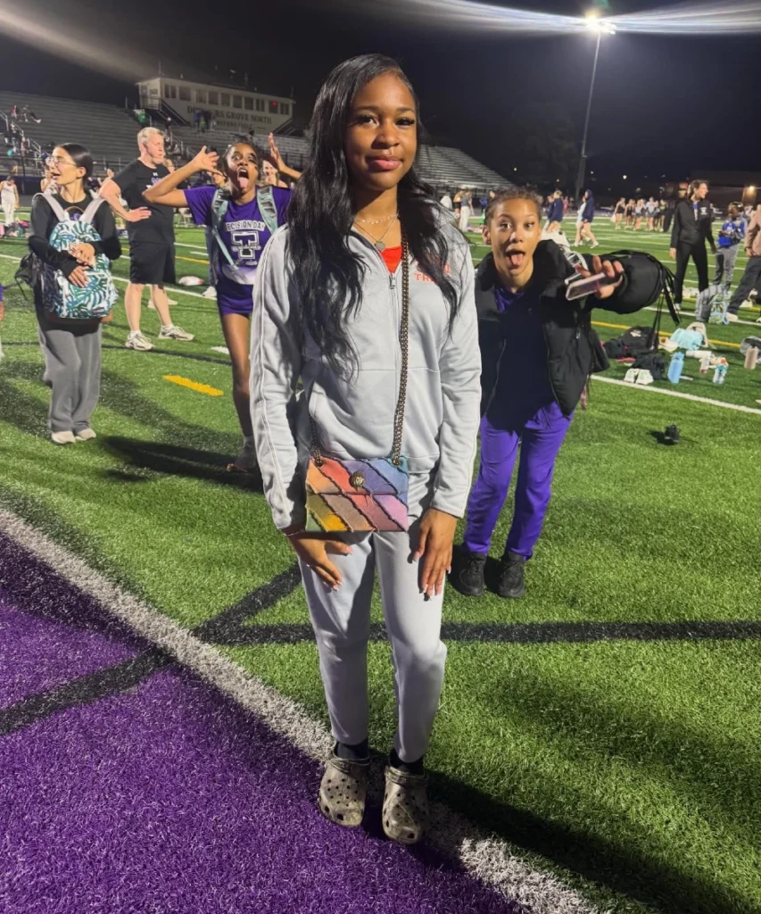 Cropped College Sweatshirt and Belt Bag