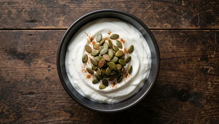 Plain Greek Yogurt with Roasted Pepitas