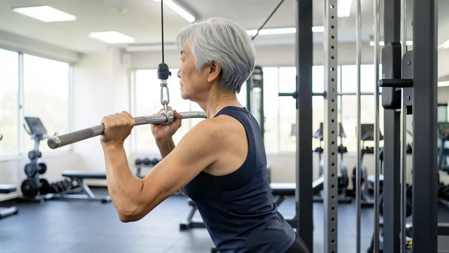 3. Behind-the-Neck Lat Pulldown