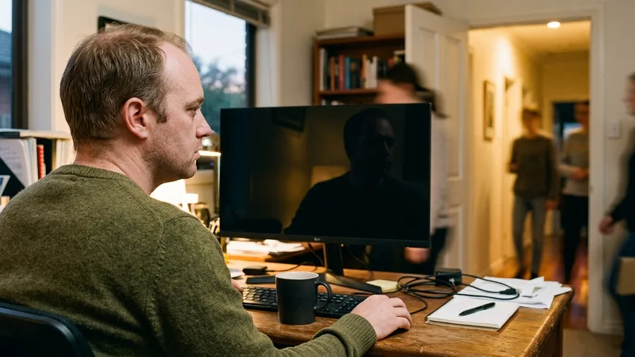 The Desk Staredown